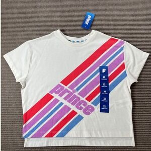 Prince Pickleball White Graphic T-Shirt Short Sleeve XS